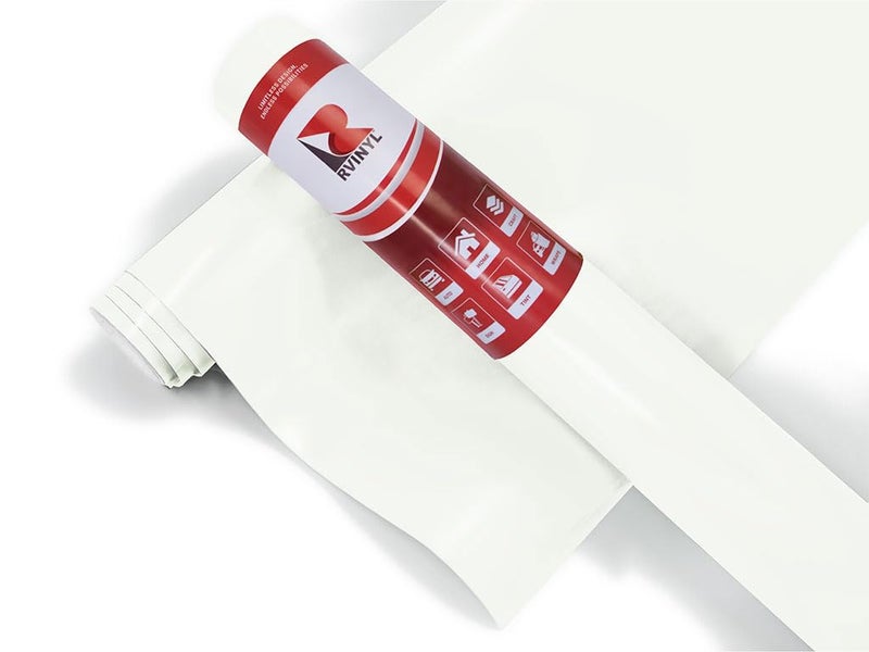 Rvinyl 3M 2080 Series S10 Satin White Dual Cast Car Wrap Vinyl Film and Controltac Air Release Adhesives - 1ft x 1ft - 1sq ft - Bubble Free Sheet Roll for Vehicles  Rims and Signs - Image 1